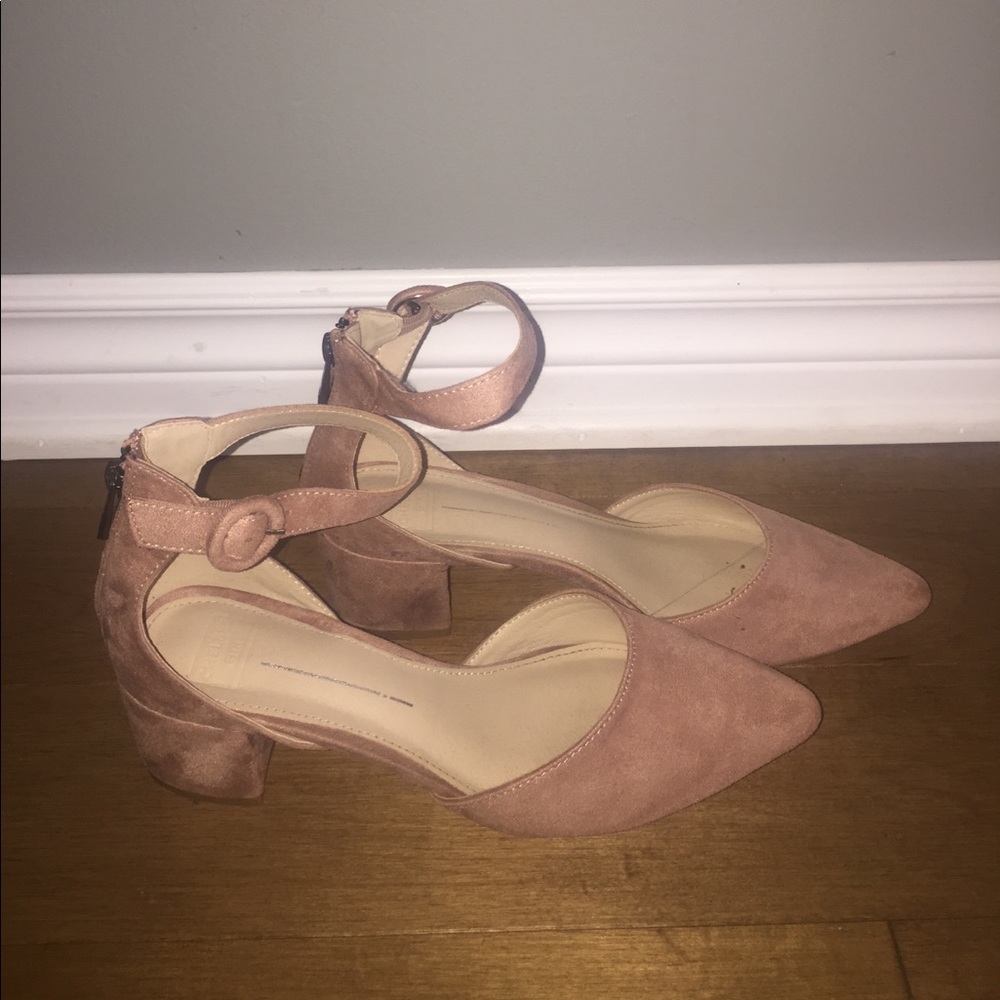 Wedged high heels